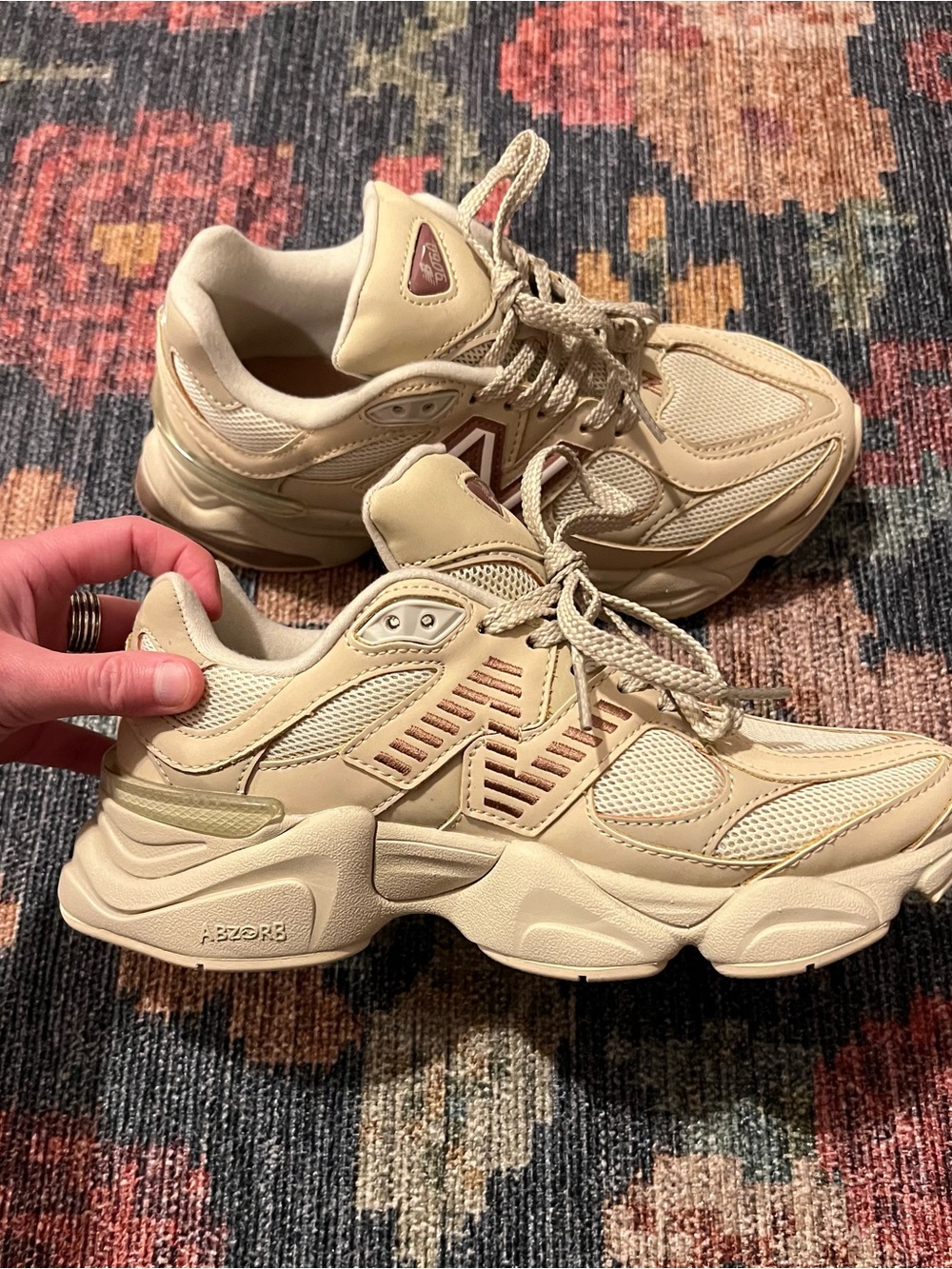New Balance 9060 Women’s Cream/Tan Chunky Sneaker